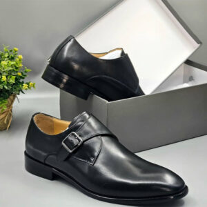 Maurizo Black with One Belt Buckle